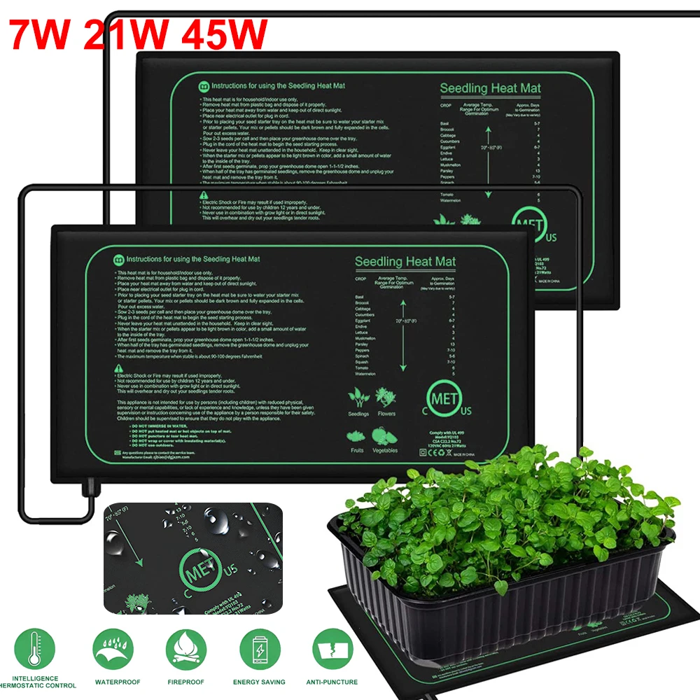Heat Mat Seedling - 10/25/50 см нагревательный коврик для рассады