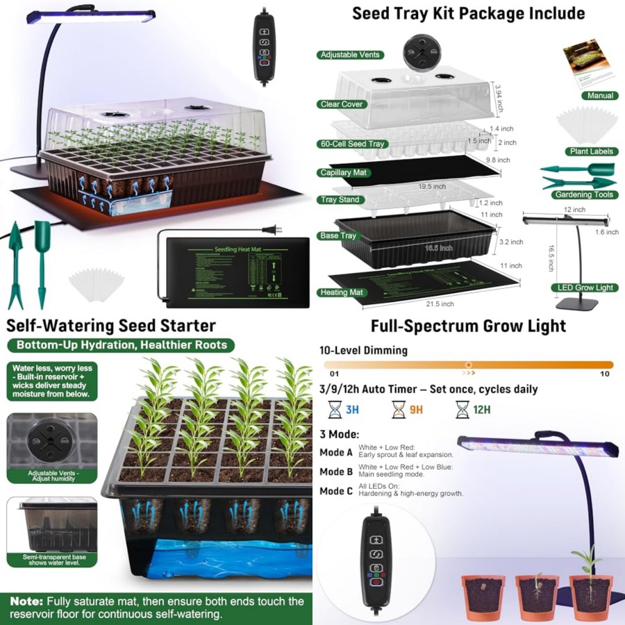 Набор для проращивания семян н – обзор и цена Heat Mat Seedling