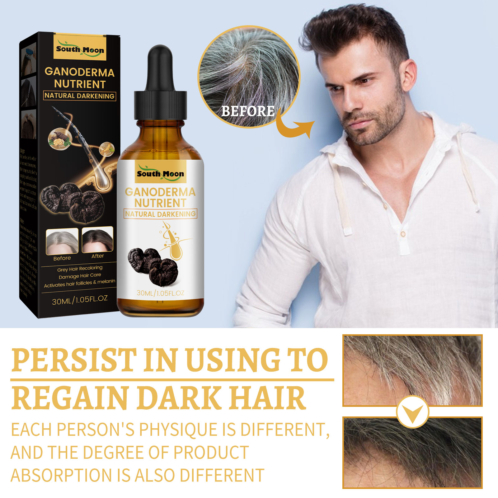 Жидкость для волос Black Ganod – обзор и цена Root Stimulator Liquid